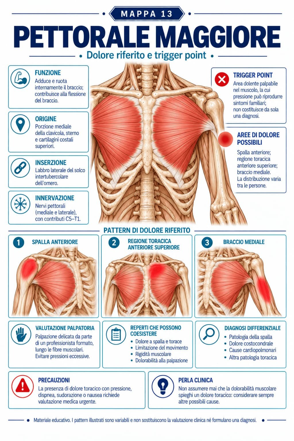 Mapa visual de dor referida e trigger point