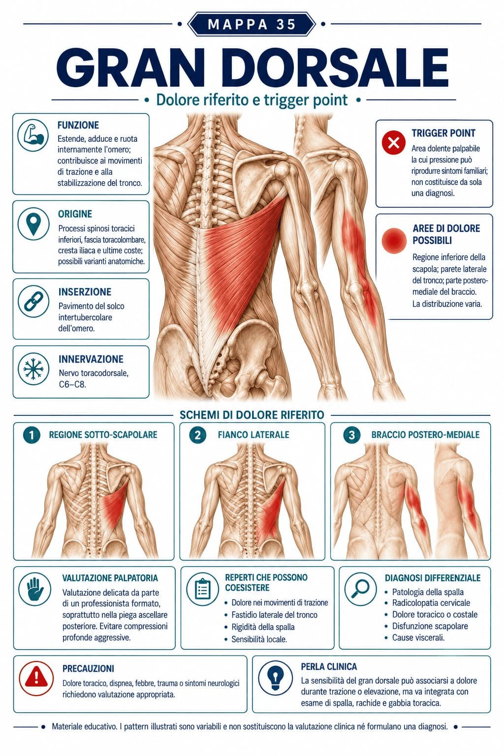 Mapa visual de dor referida e trigger point