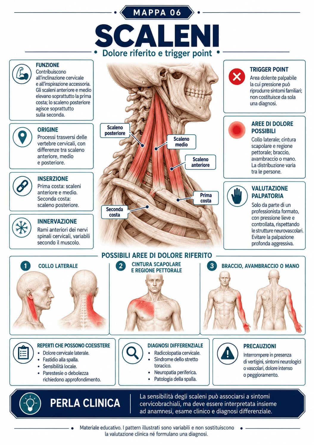Mapa visual de dor referida e trigger point