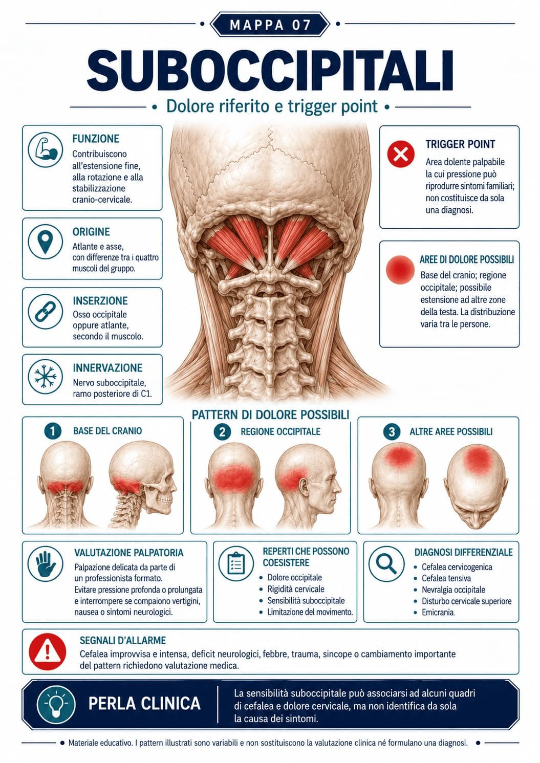 Mapa visual de dor referida e trigger point