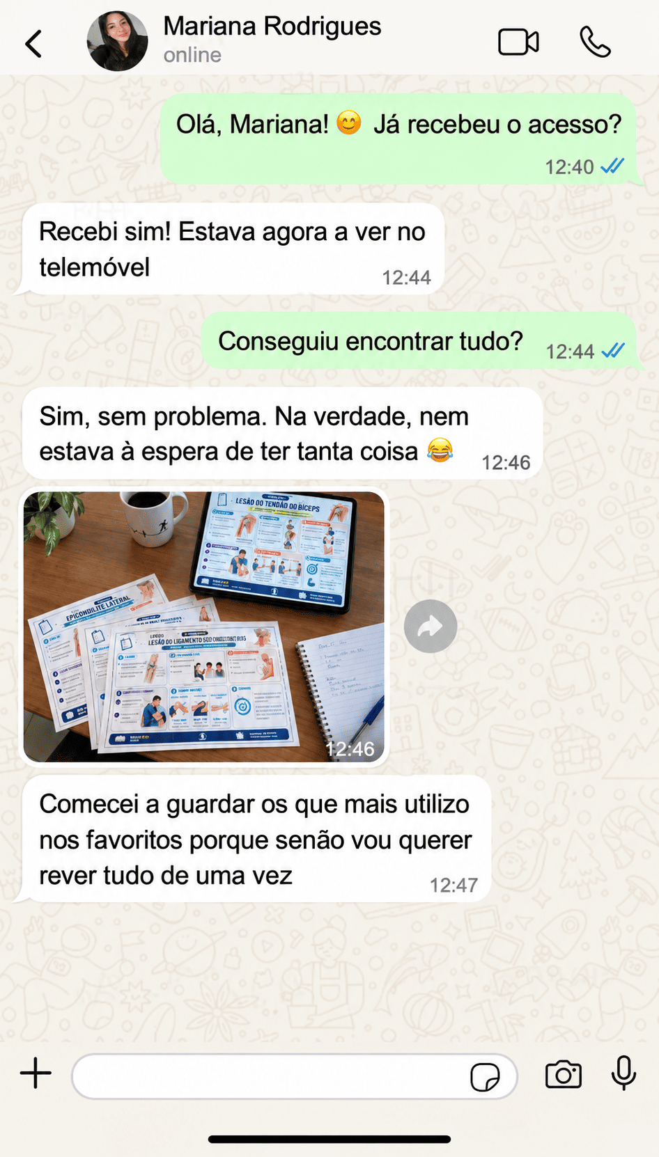 Mapas mentais de testes ortopédicos - Depoimento 6