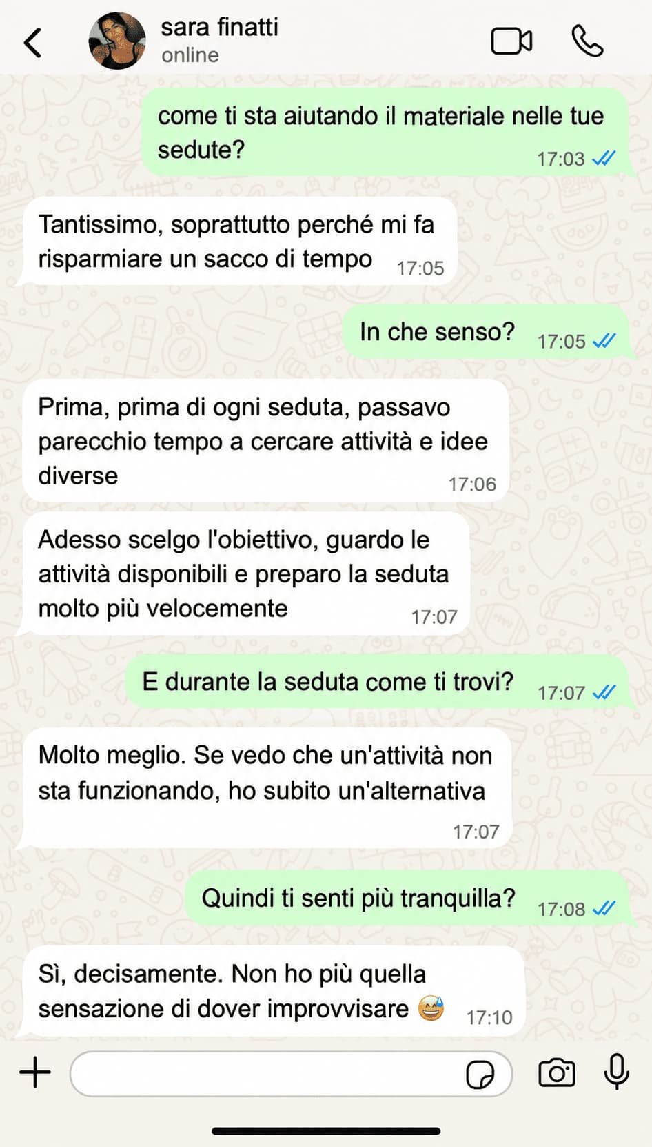 Depoimento WhatsApp - Atividades de linguagem