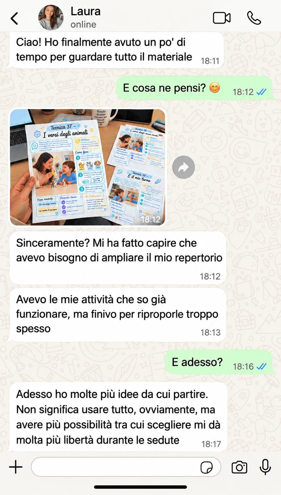Depoimento WhatsApp - Atividades de linguagem