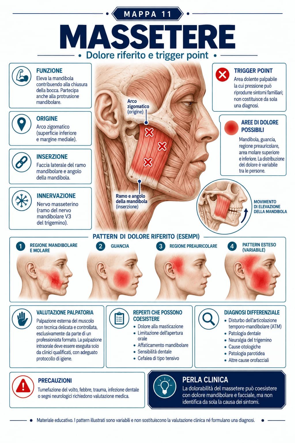 Mapa visual de dor referida e trigger point