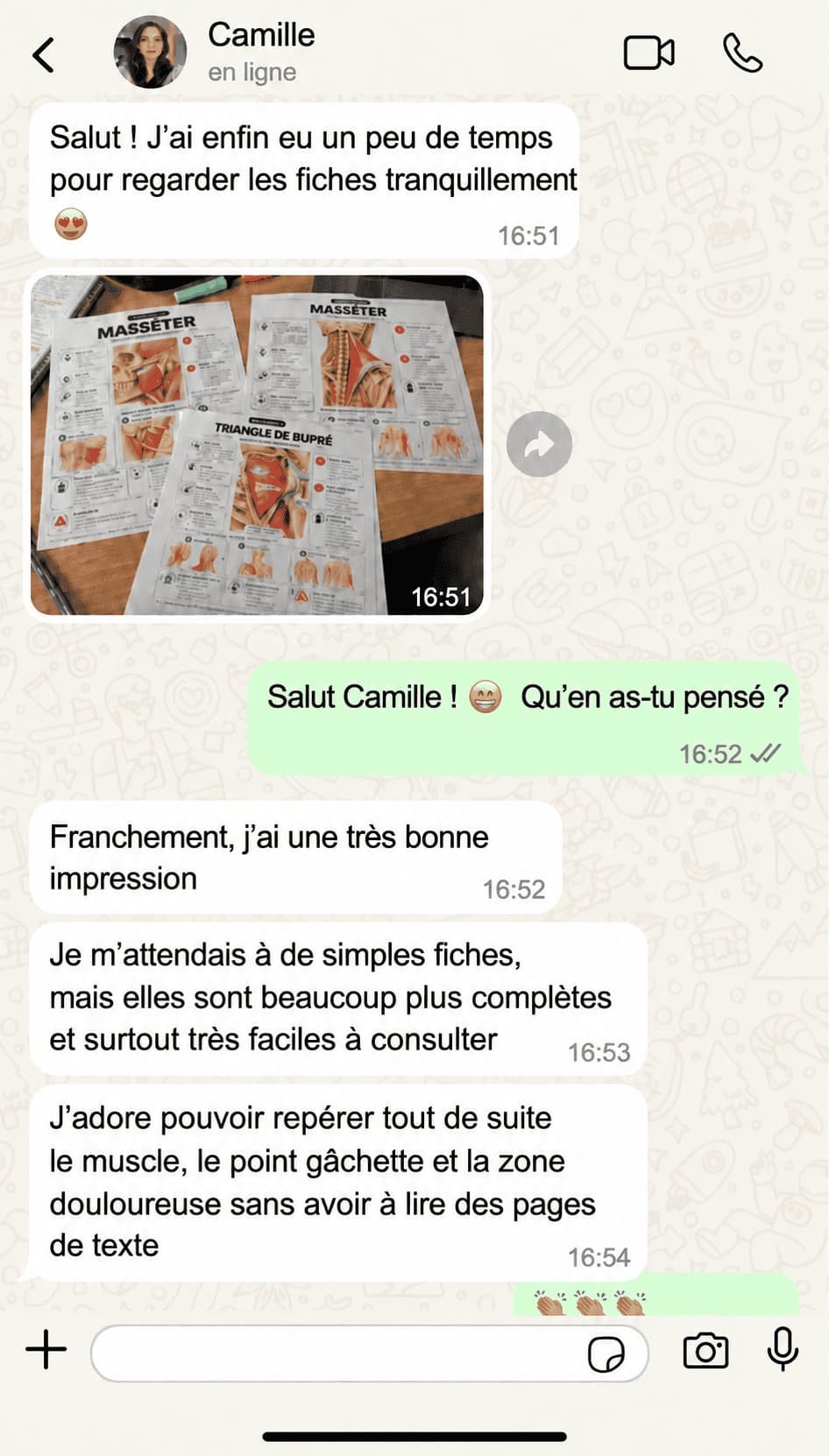 Témoignage WhatsApp - Camille