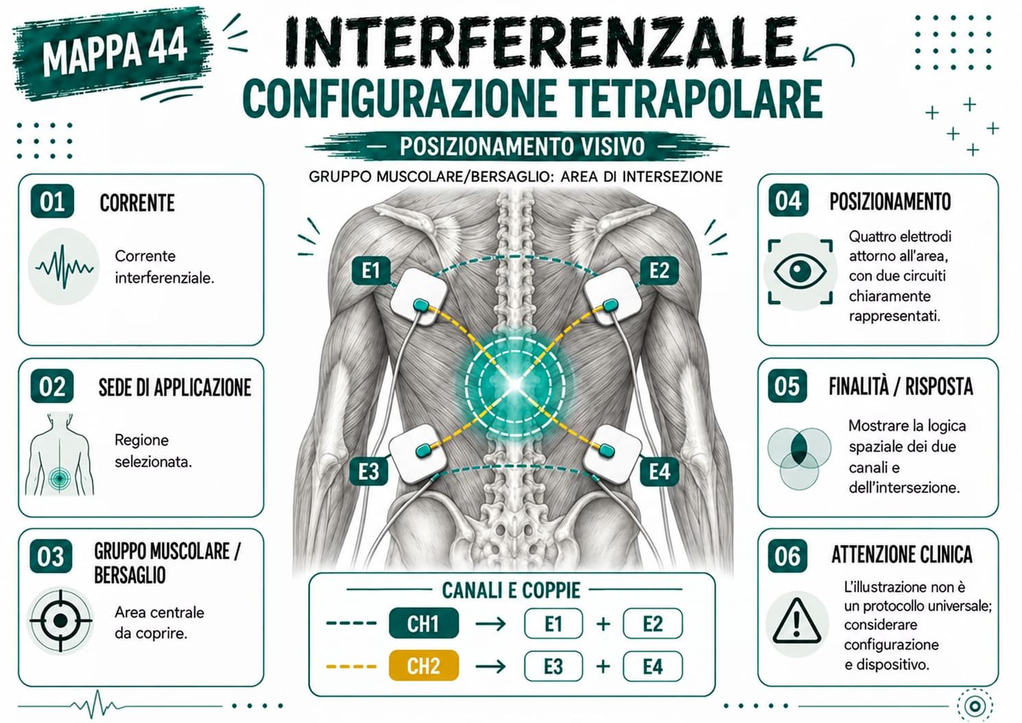 Configurazione interferenziale tetrapolare